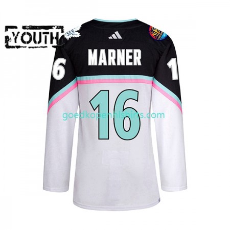 Toronto Maple Leafs Mitch Marner 16 2023 All-Star Adidas Wit Authentic Shirt - Kinderen